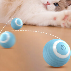 Illuminated USB Automated Canine Toy Ball – Good Rolling Ball and Gravity Leaping Ball for Interactive Play with Cats